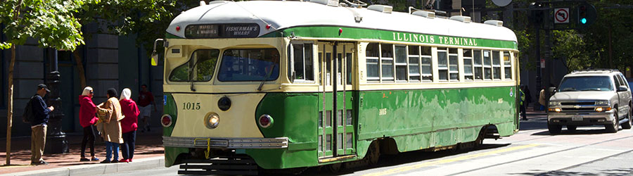 transporte em São Francisco - street cars