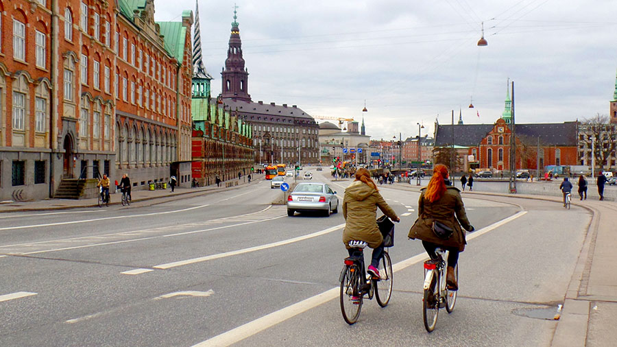 Copenhagen, uma das cidades modelo quando o assunto é mobilidade urbana.