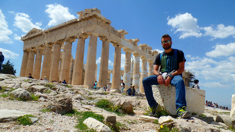 O Partenon é absolutamente incrível, tanto que fui até o topo da Acrópoles duas vezes.